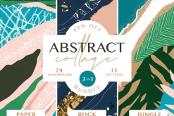 40% off - Abstract Collage BUNDLE