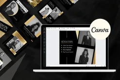 50 Post Templates Canva Luxury