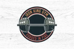 10 Power Gym Logo Badge Bundle