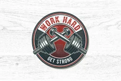 10 Power Gym Logo Badge Bundle