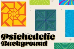 25 psychedelic spiral background