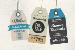 6 Retro Sale Tags