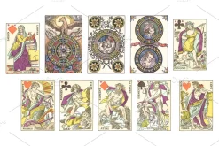 251 Set element antique Playing Card