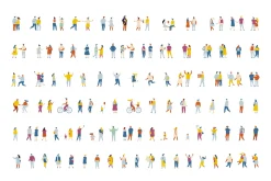 400+ Set of flat vector people