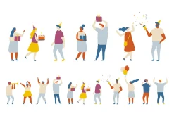 400+ Set of flat vector people