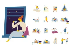 400+ Set of flat vector people