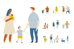 400+ Set of flat vector people