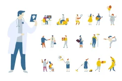 400+ Set of flat vector people