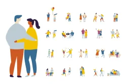 400+ Set of flat vector people