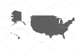 233 Silhouettes of Countries