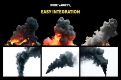 240+ Smoke Elements Overlay Effects