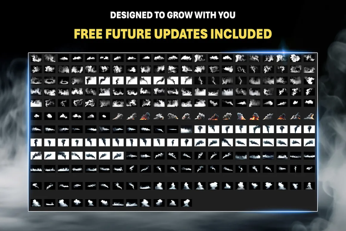 240+ Smoke Elements Overlay Effects