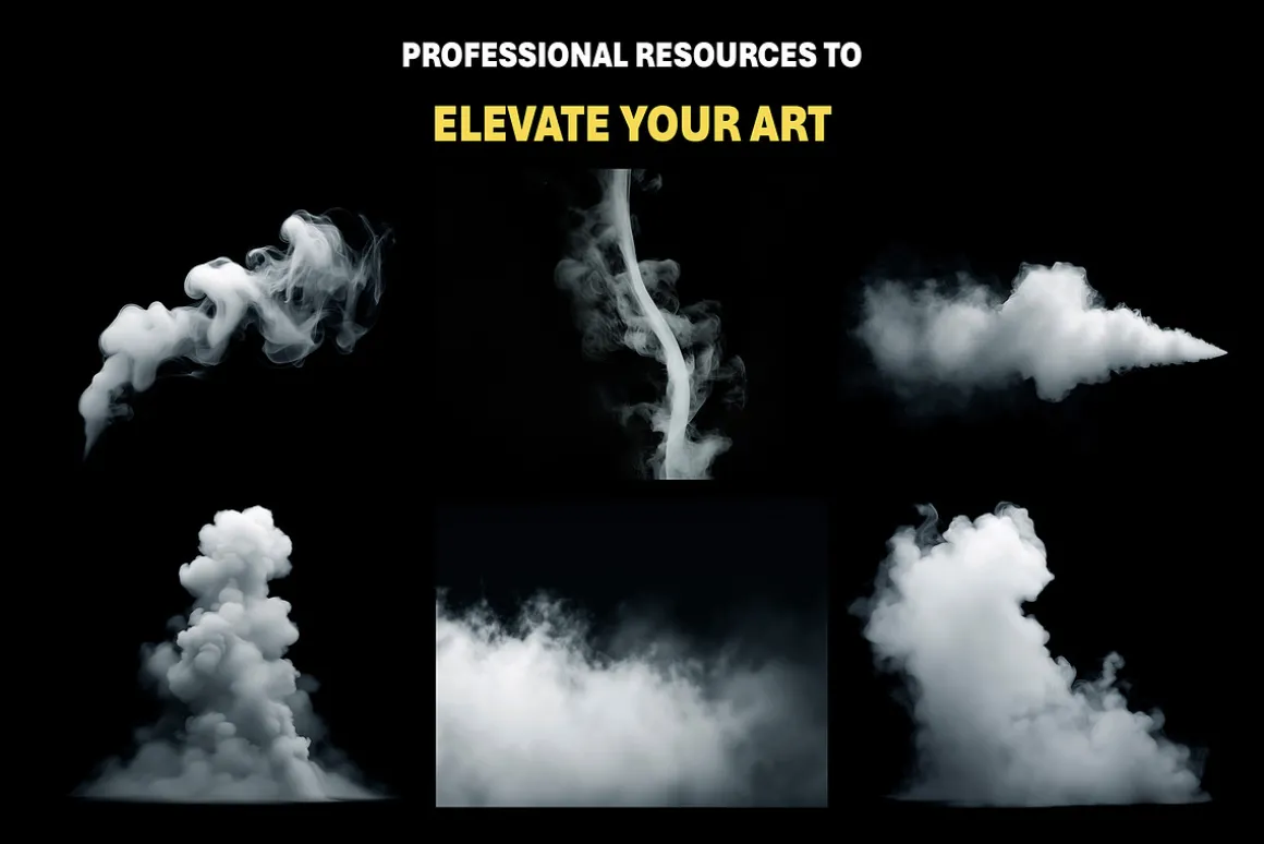 240+ Smoke Elements Overlay Effects
