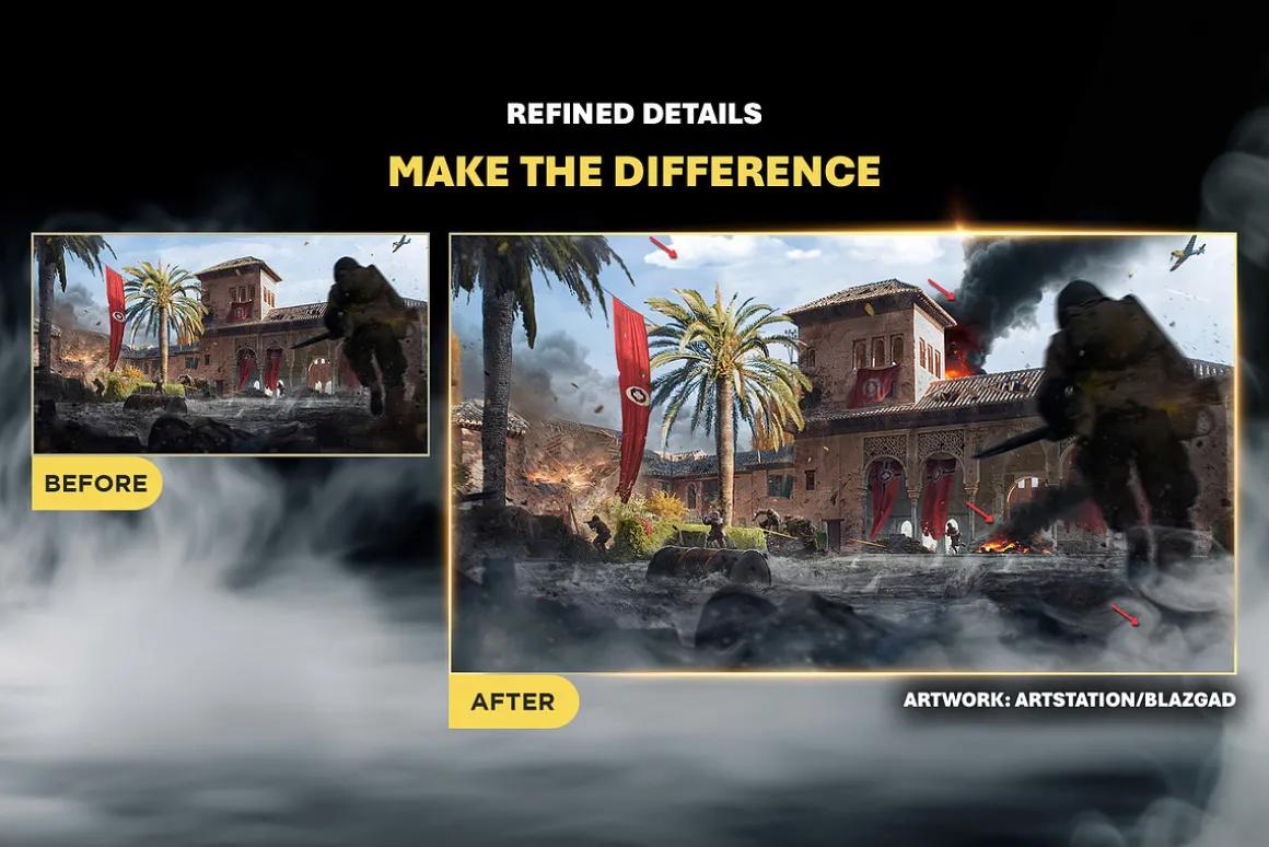 240+ Smoke Elements Overlay Effects