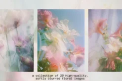 20 Soft Blurred Florals Backgrounds