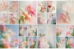 20 Soft Blurred Florals Backgrounds
