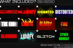 12 Text Effect Templates