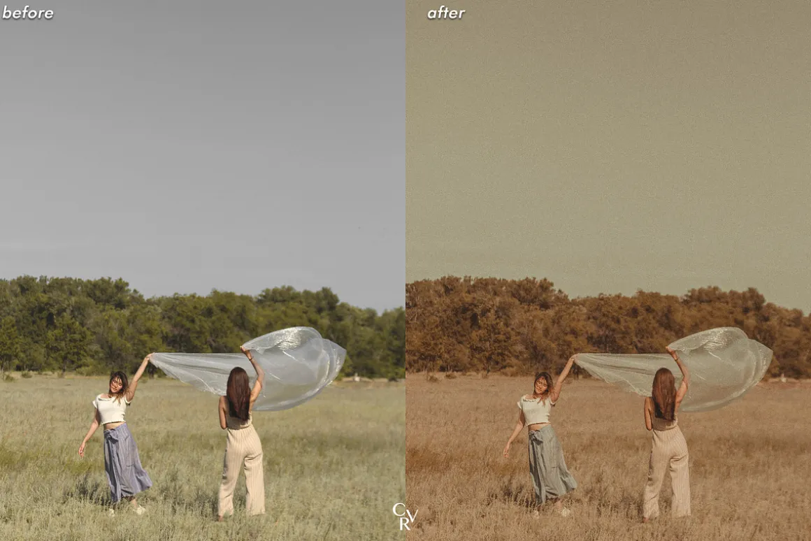 10 Vintage Golden Hour LR Presets
