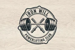 10 Vintage Gym Fitness Badge Logo