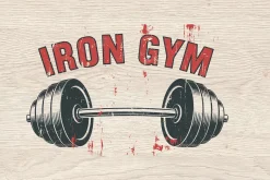 10 Vintage Gym Fitness Badge Logo