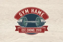 10 Vintage Gym Fitness Badge Logo