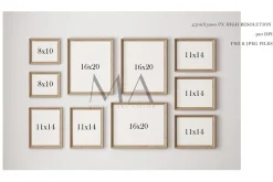 16 Wall Frame Mockups Bundle