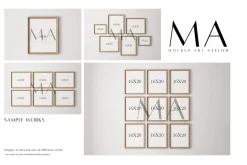 16 Wall Frame Mockups Bundle