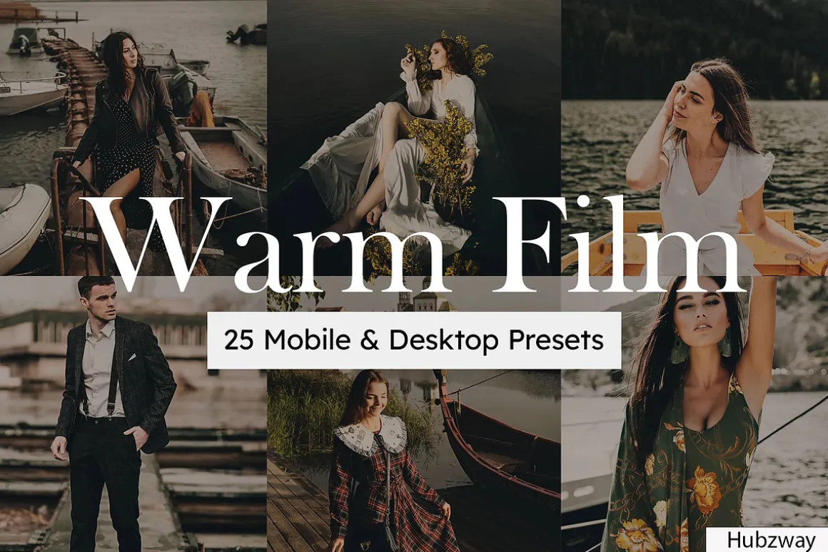 25 Warm Film Lightroom Presets LUTs