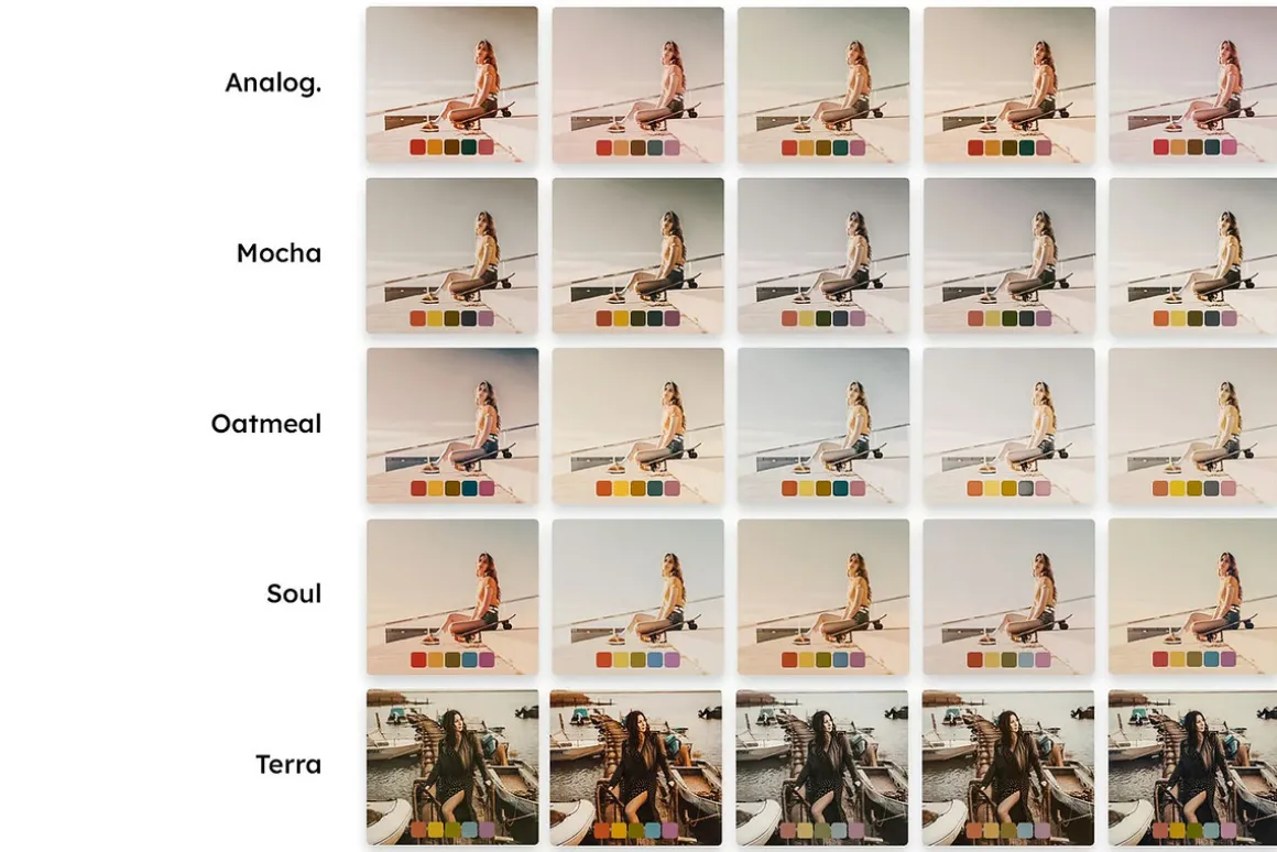 25 Warm Film Lightroom Presets LUTs