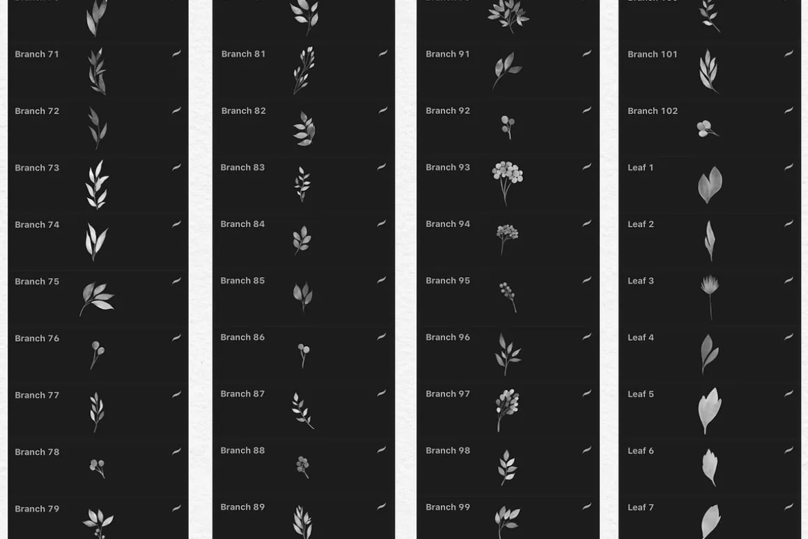 244 Watercolor Brushes For Procreate