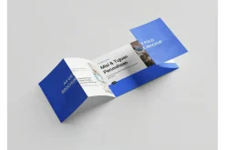 A4 Gate Fold Brochure Mockup