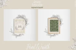 A LITTLE WINTER frame & paper mockup