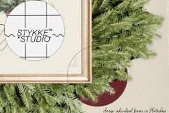 A LITTLE WINTER frame & paper mockup