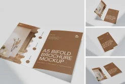A5 Bifold Brochure Mockup