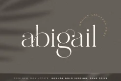 abigail - unique ligature font