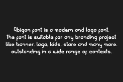 Abigon - Modern Minimal Font