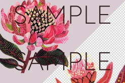 Aboriginal Style Flower Clipart PNG