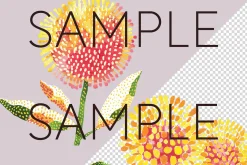 Aboriginal Style Flower Clipart PNG