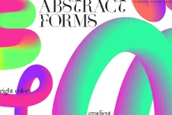 Abstract Forms 3D gradient shapes