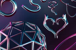 Abstract Y2K Vol 2 3D Illustration