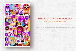 Abstract art vector background