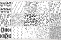 30 abstract black and white patterns
