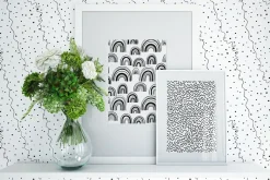 30 abstract black and white patterns