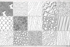 30 abstract black and white patterns