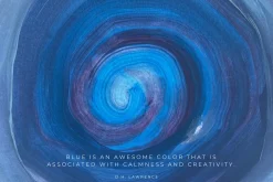ABSTRACT BLUE AURA ART