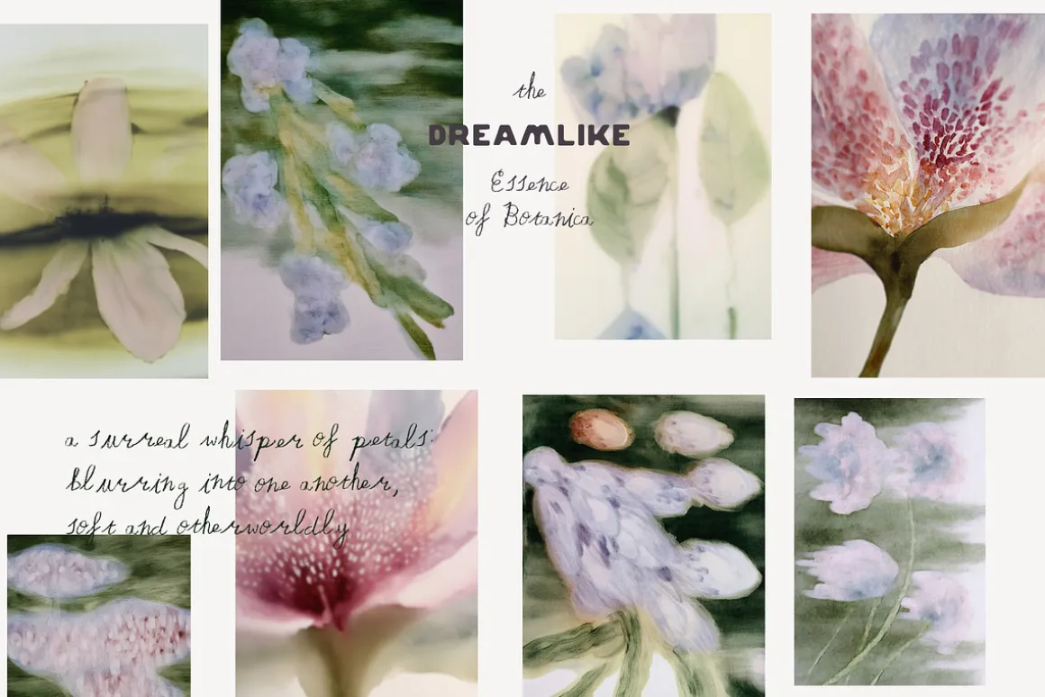 Abstract Blurry Botanical Bundle