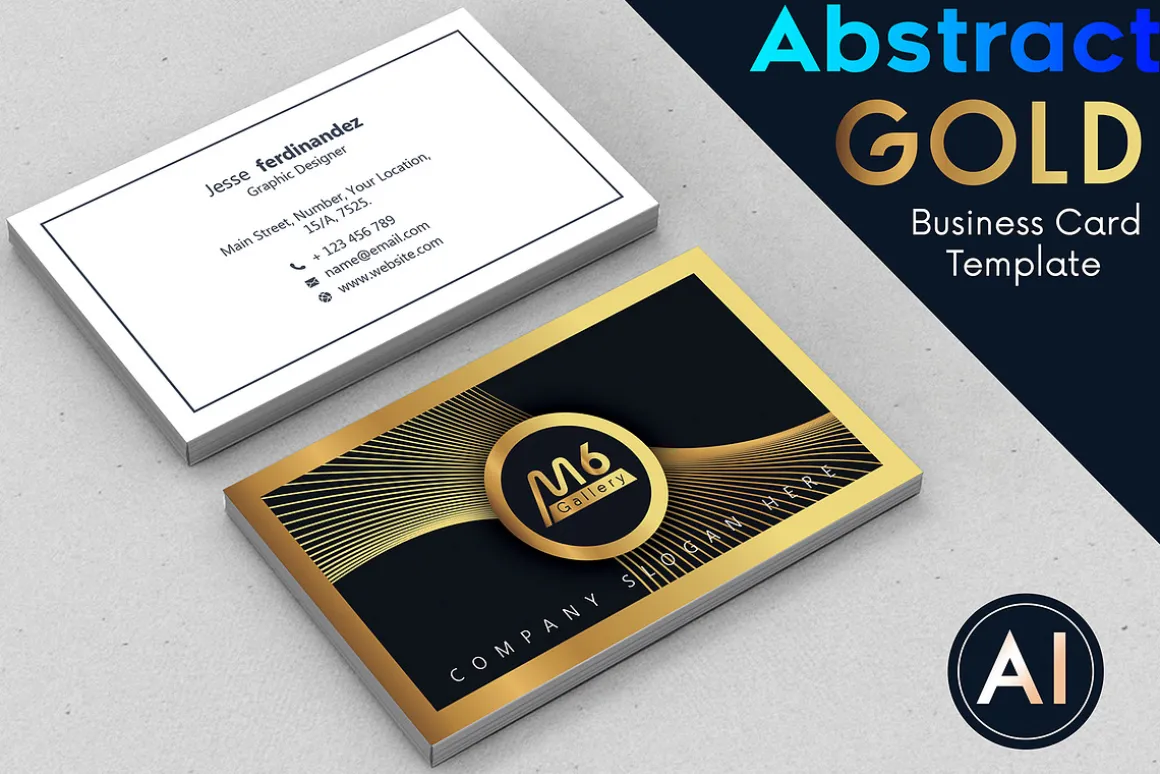 Abstract Business Card Template - 52