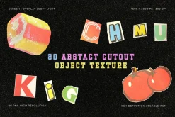 Abstract Cutout Object Texture