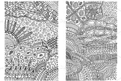 Abstract Doodles - 8 coloring pages