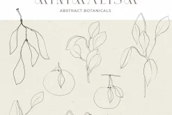 Abstract Floral Line Art & Poster